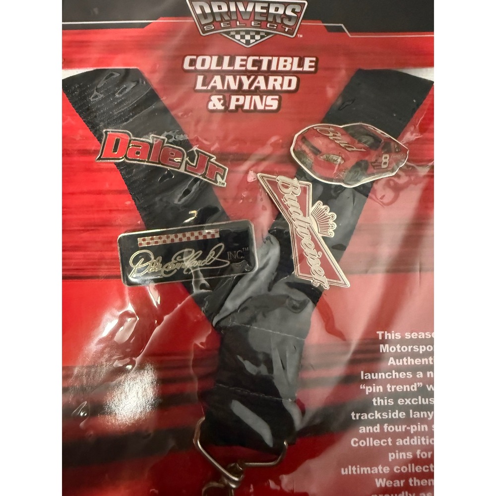 Dale Earnhardt Jr. NASCAR Collectible Lanyard & Pins‎ 6-Pc. Starter Set - Picture 2 of 6